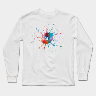 Paint explosion splash design Long Sleeve T-Shirt